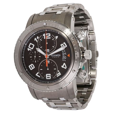 hermes watch clipper chrono|Hermes clipper watches for sale.